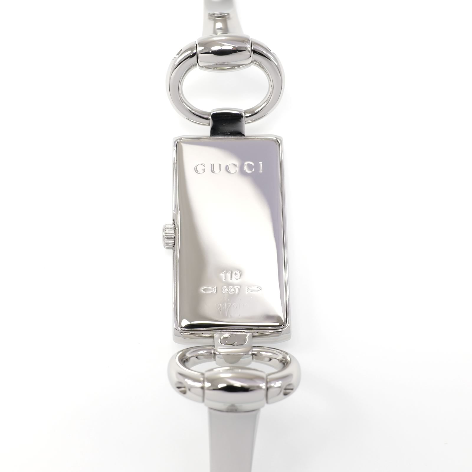Gucci Tornabuoni 119 stainless steel case back