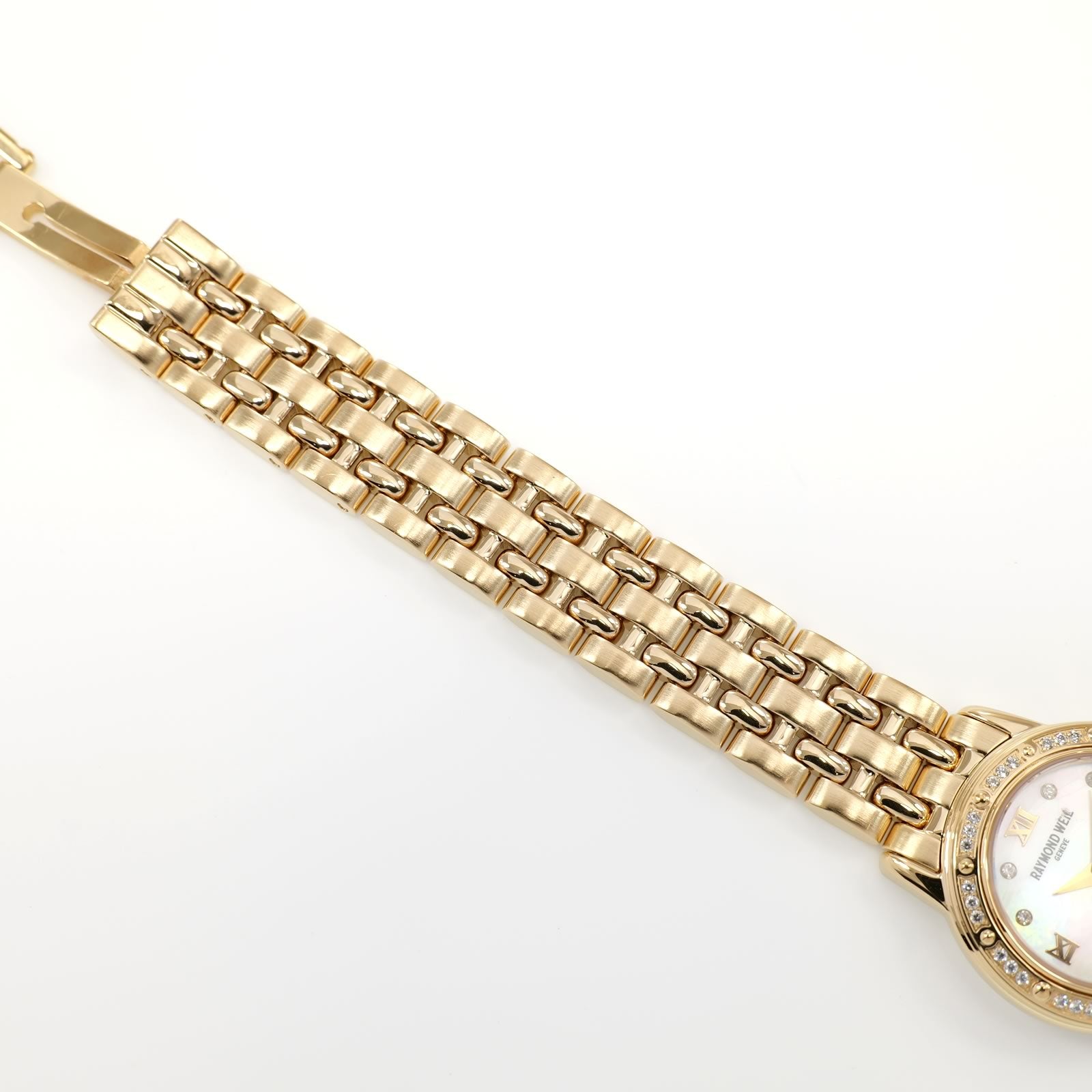 Raymond Weil Tango 5860 18k Gold Plated bracelet top