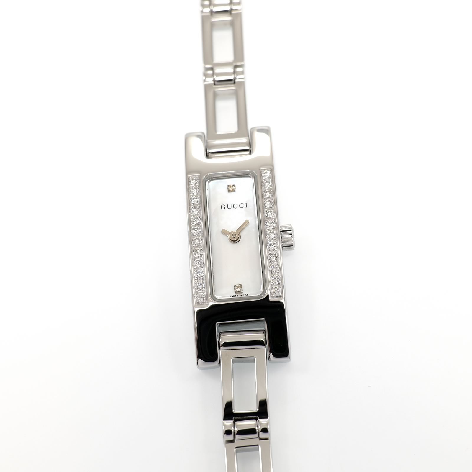 Gucci 3900L White Mother of Pearl Dial with 26 Diamonds