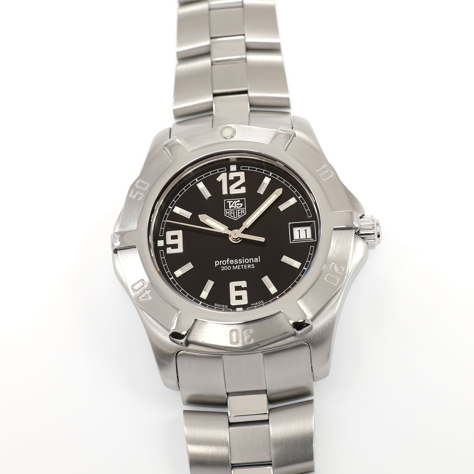 TAG Heuer 2000 Exclusive WN1110-0 Black Dial Men's 38mm – SWWatches