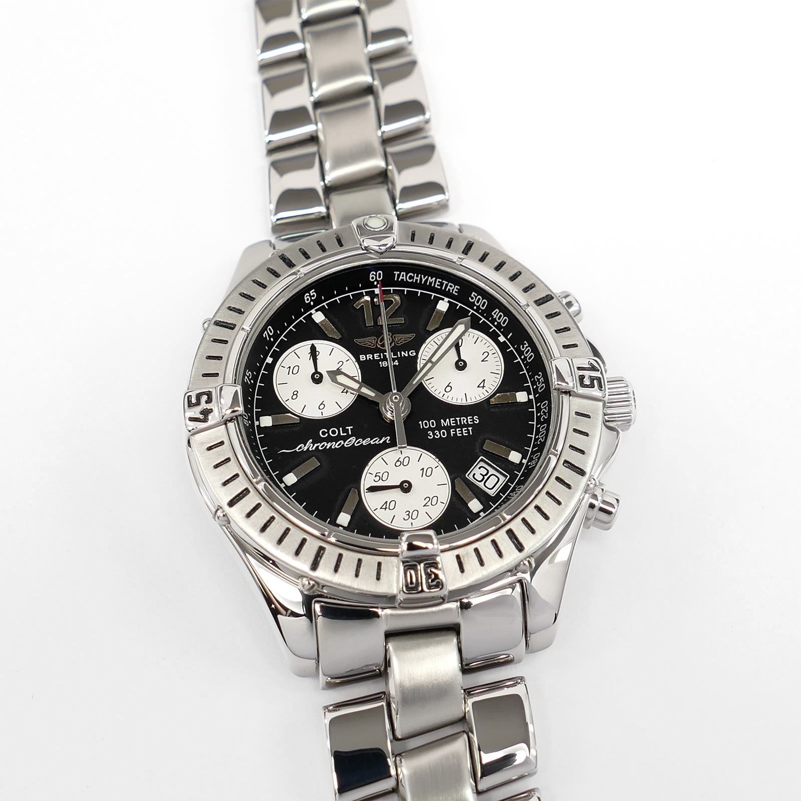 Breitling Colt Chrono Ocean A53350 Black / Silver 38mm – SWWatches