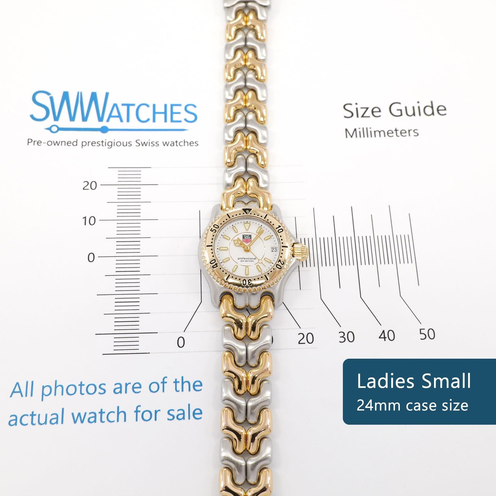 TAG Heuer SEL WG1422-0 Ladies 24mm case size