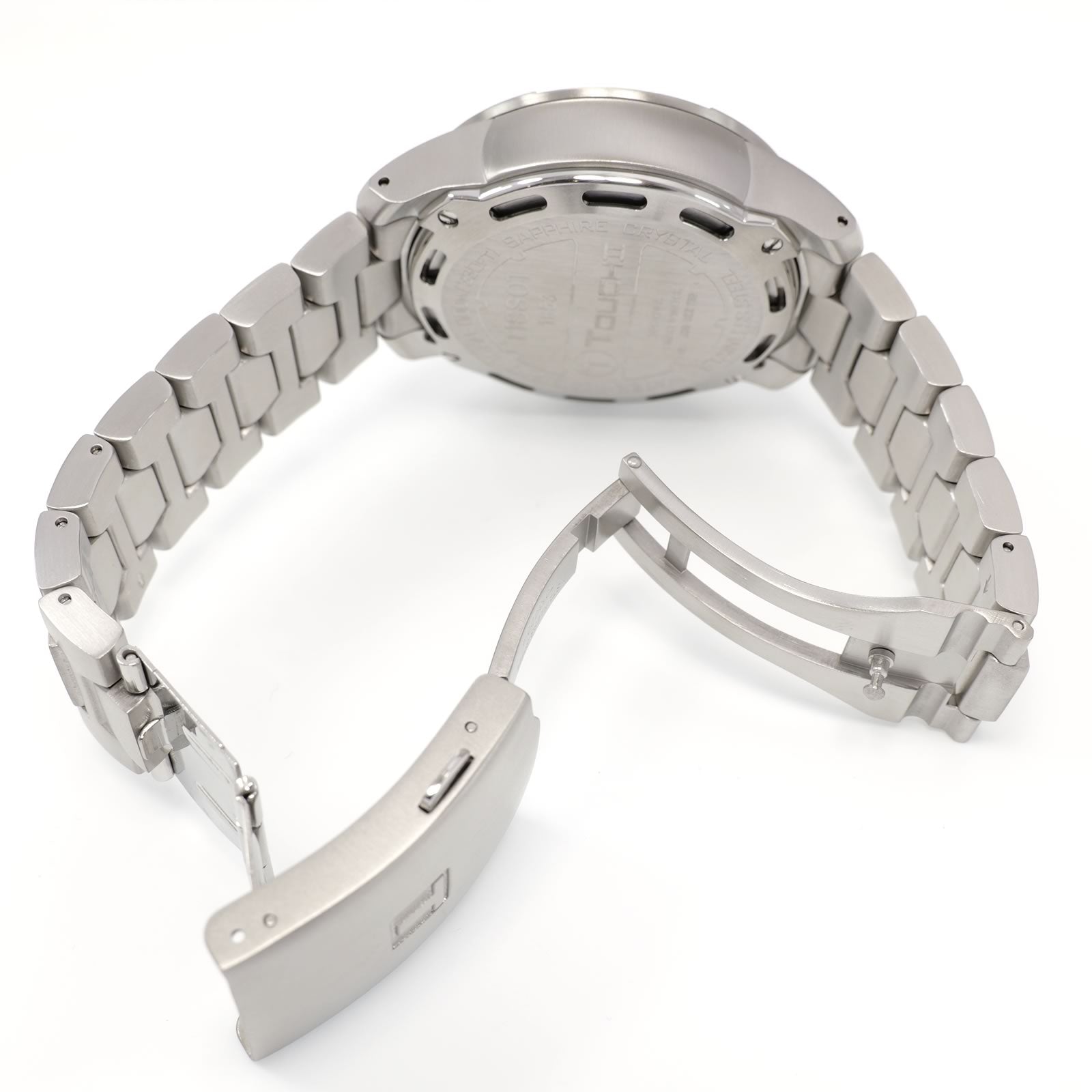 Tissot T-Touch II T047420A stainless steel folding clasp