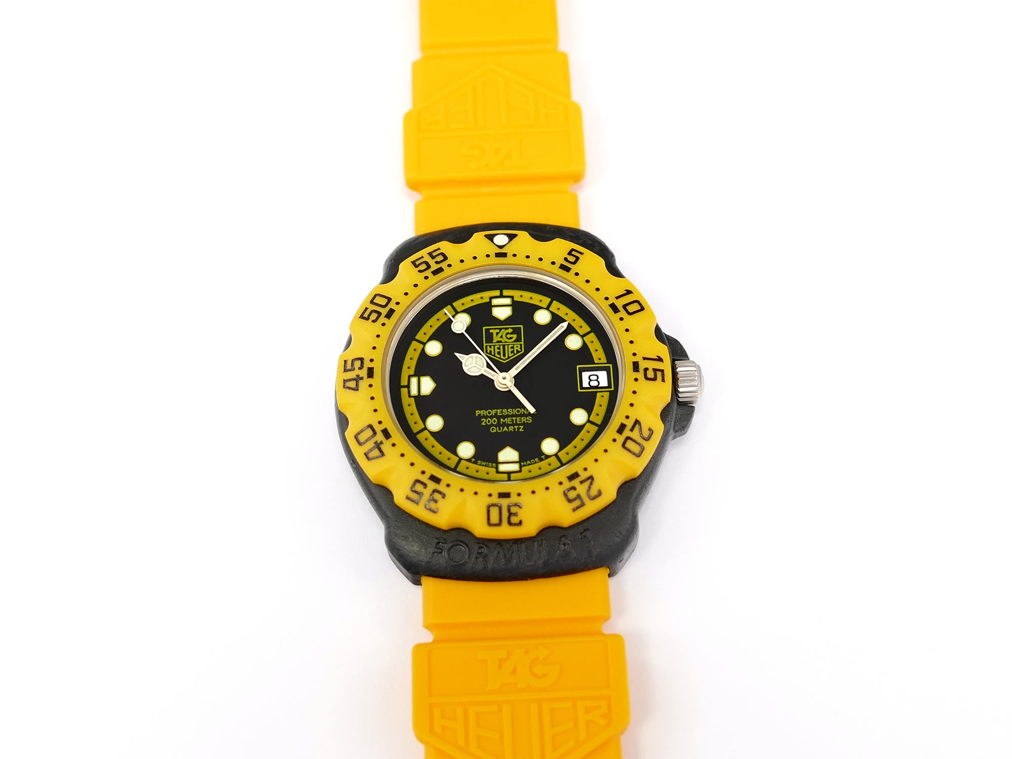TAG Heuer Formula 1 Mid size 380.513/1 Black & Yellow New Bezel