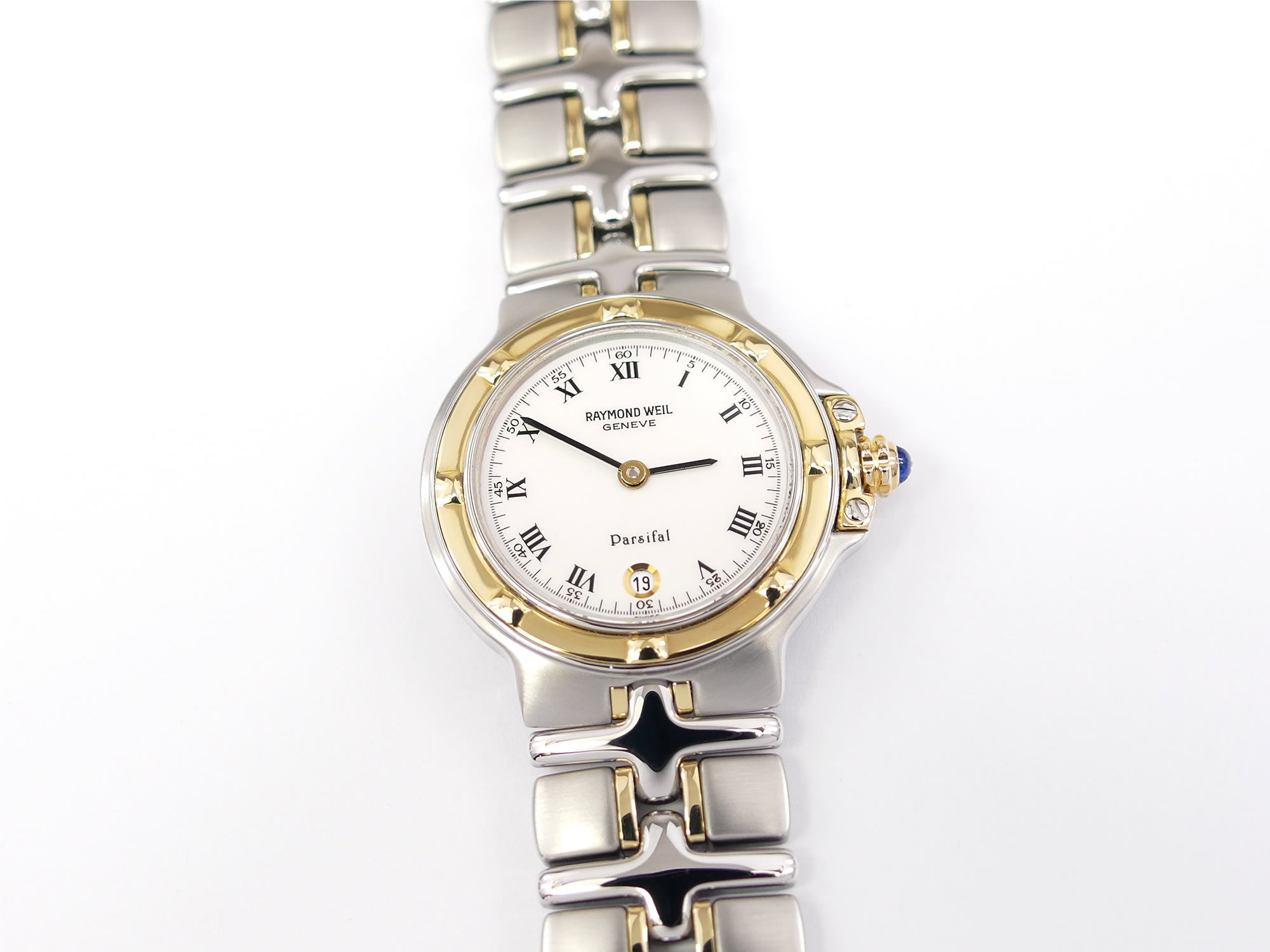 Raymond Weil Parsifal 9990 White Dial 26mm with 18k Solid Gold