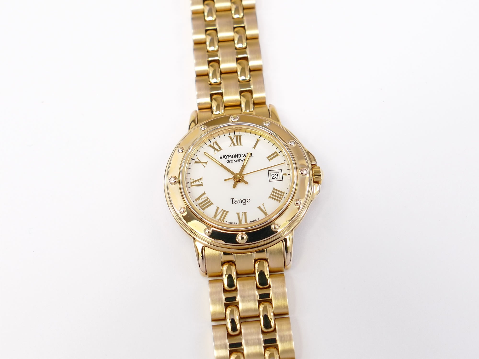 Raymond Weil Tango 5360 White Roman Numeral Dial 18k Gold  display picture 2