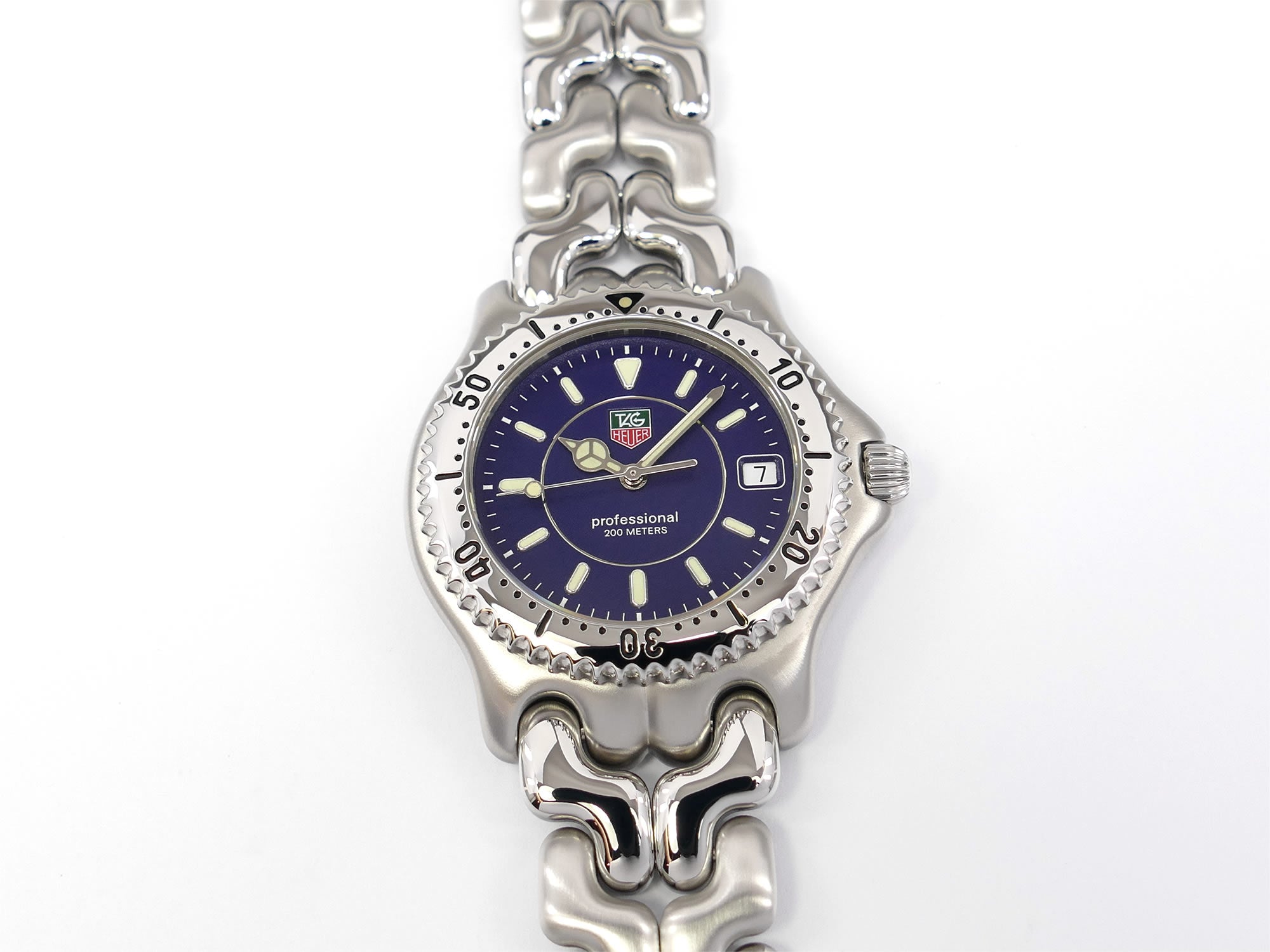 TAG Heuer SEL WG111A Blue Dial Full Size 38mm Sports Elegance Link 