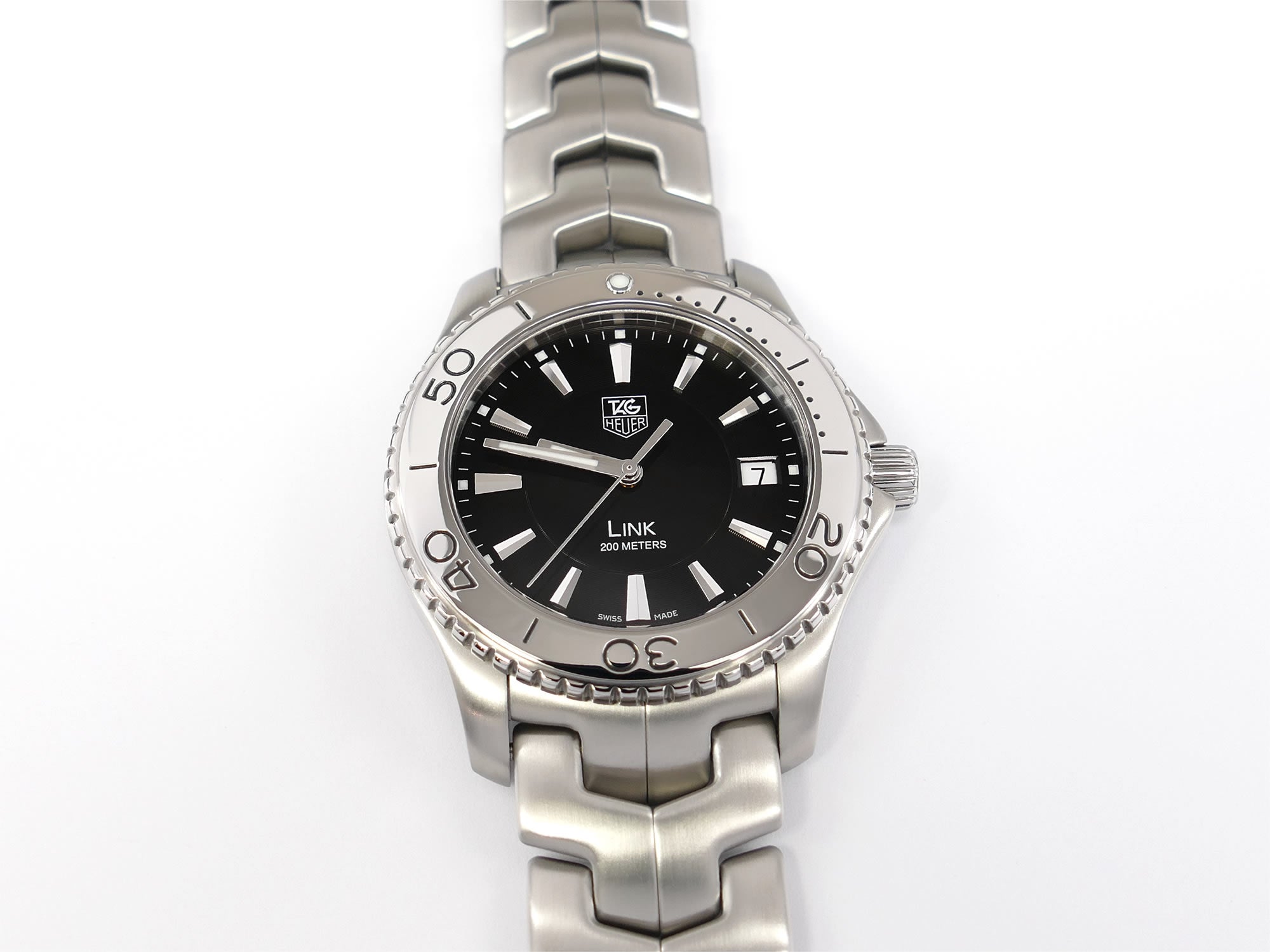 TAG Heuer Link WJ1110-0 Black Dial Full Size 39mm – SWWatches