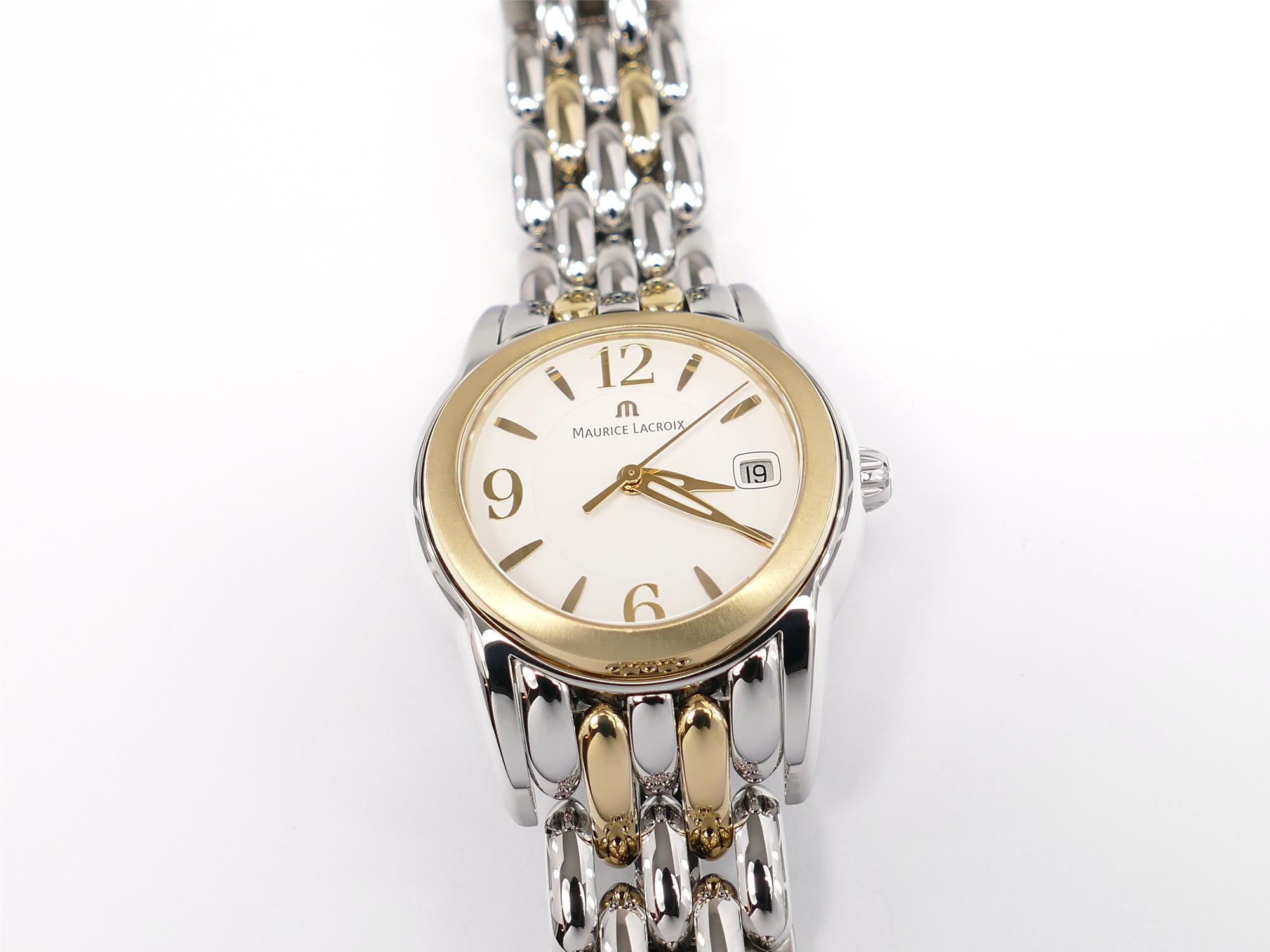 Maurice Lacroix Gold and Silver 18k gold plated watch Maurice Lacroix Vintage Swiss Quartz Gold Electroplated  main image 3
