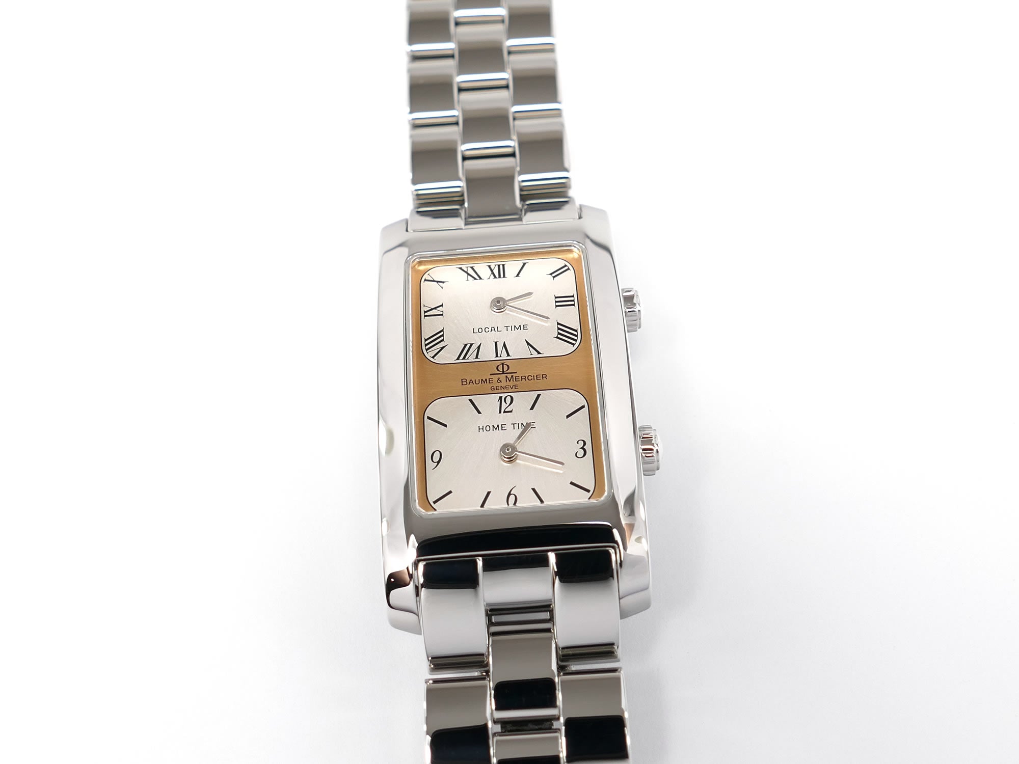 Yahoo!オークション - 中古腕時計575【BAUME&MERCIER】 14k スクエア 