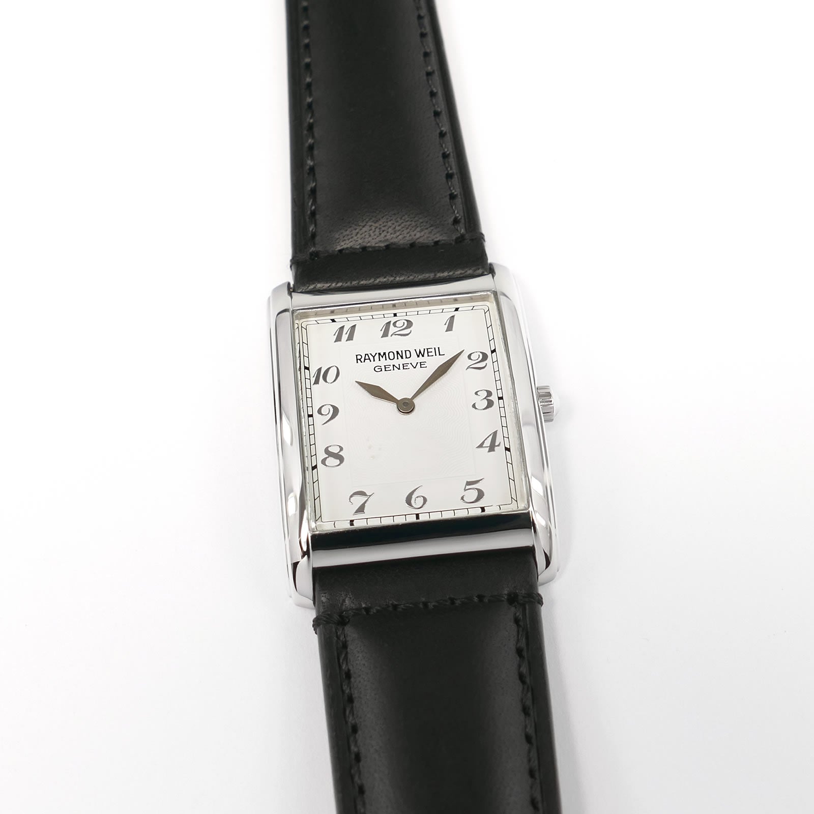 Raymond Weil Don Giovanni 9973/1 White Arabic Numeral Guilloche