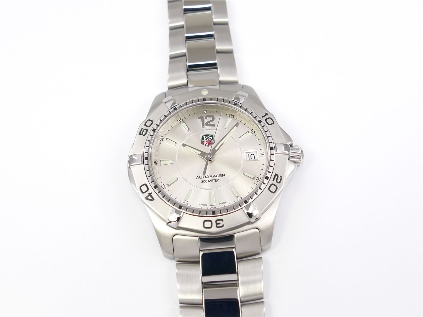TAG Heuer Aquaracer 300M Silver Dial – SWWatches
