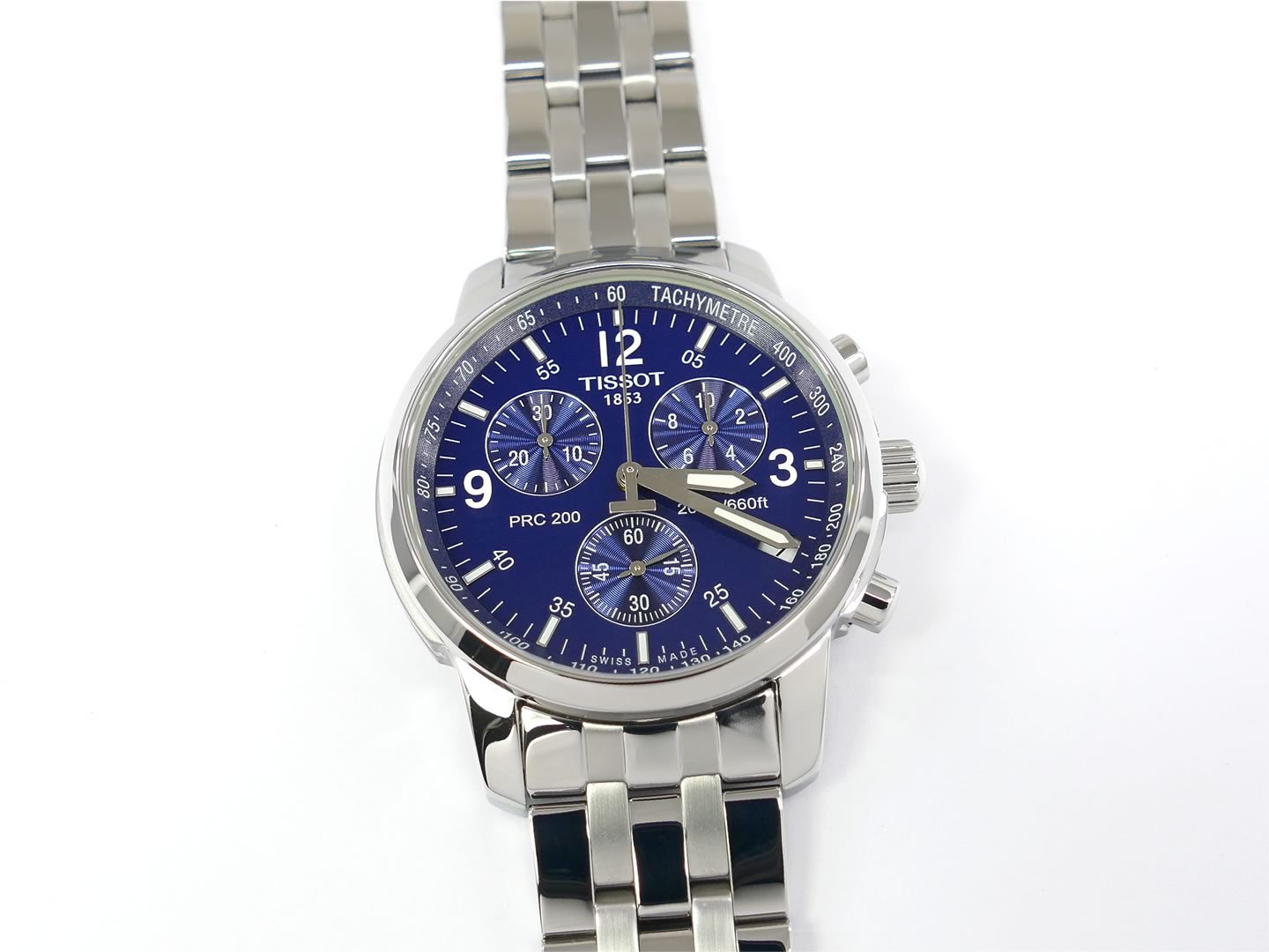 Tissot PRC 200 Chronograph Blue Dial T461 – SWWatches