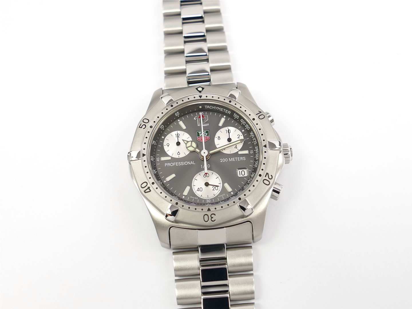 TAG Heuer 2000 Classic Chronograph CK1113-0 Grey / Silver – SWWatches
