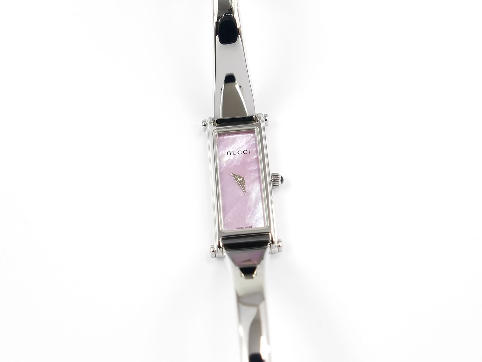 GUCCI 1500l 腕時計　ピンク Gucci 1500L Pink Mother of Pearl Dial Bangle Watch – SWWatches