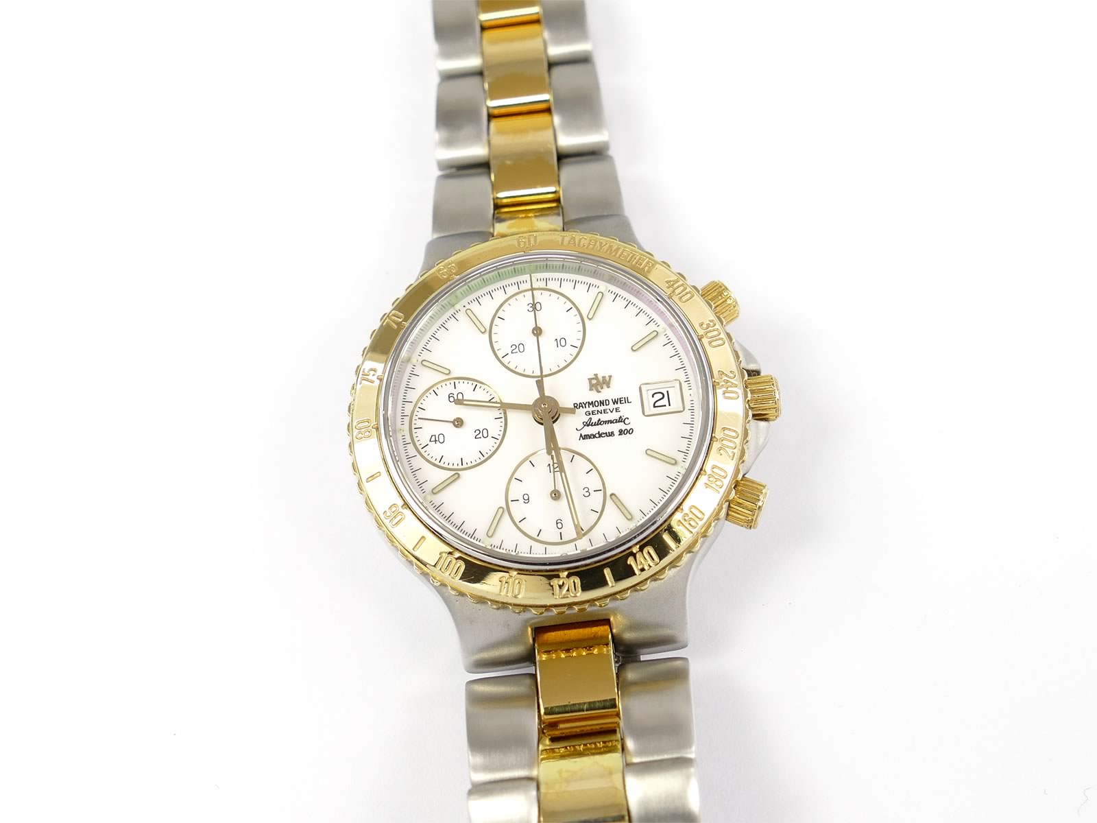 Raymond Weil Amadeus 200 White Automatic Chronograph – SWWatches