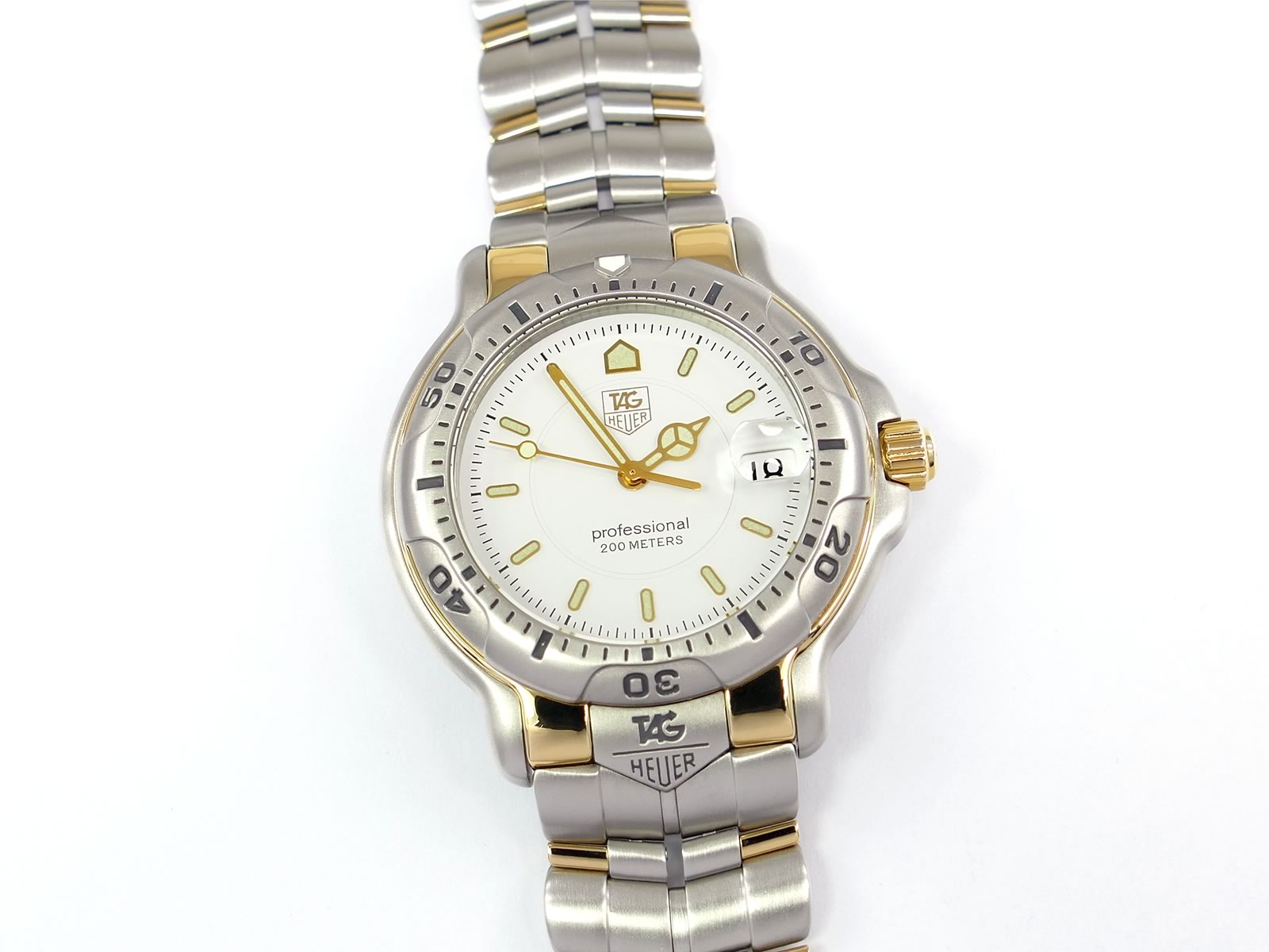 TAG Heuer 6000 Professional WH1151 Stainless Steel & 18k Gold