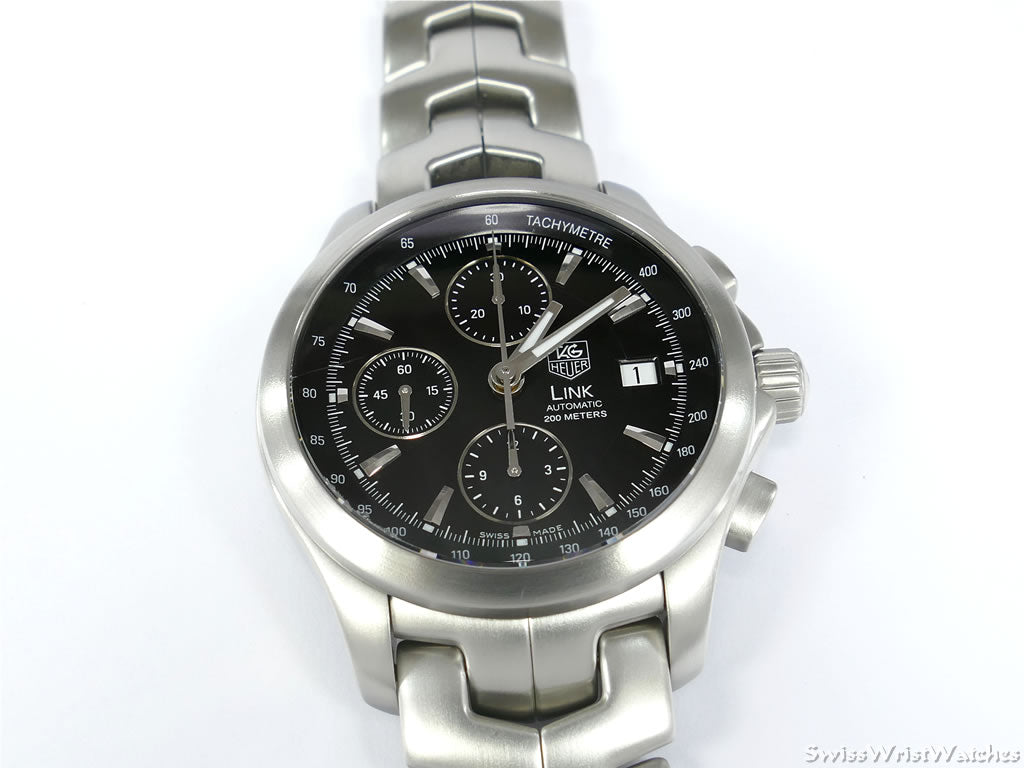 TAG Heuer LINK Chronograph ブラック TAG Heuer Link Men's Black Watch - CT5111 for sale online | eBay