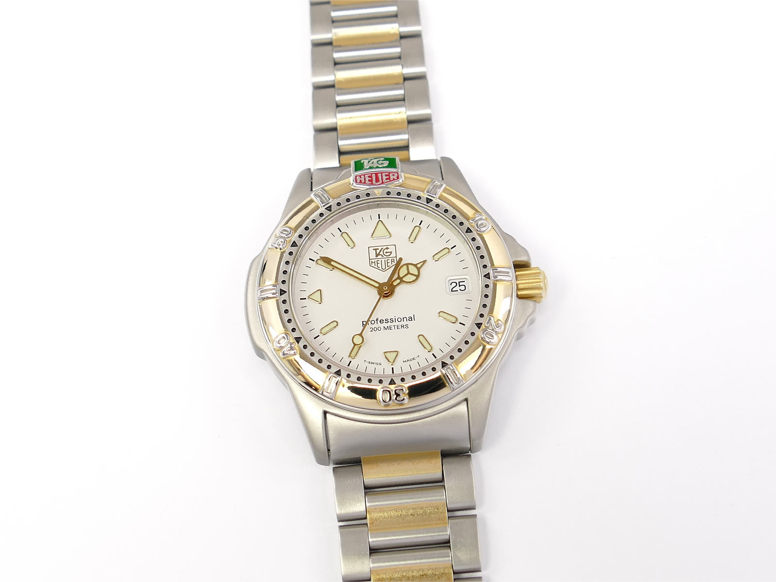 TAG Heuer 4000 Professional Silver Dial with 18k Gold WF1220-K0