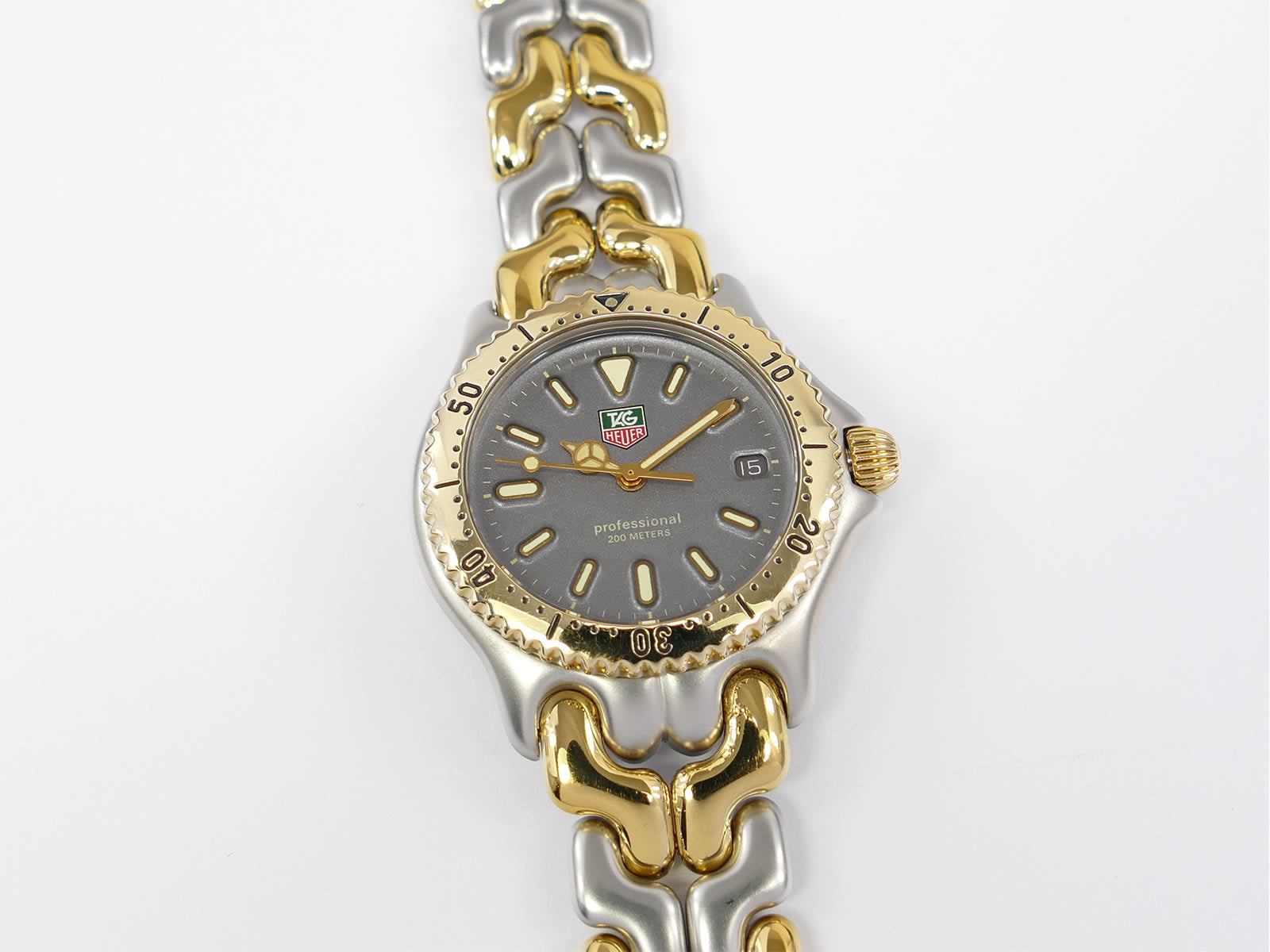 TAG Heuer SEL Grey Mid Size 34mm Steel 18k Gold – SWWatches