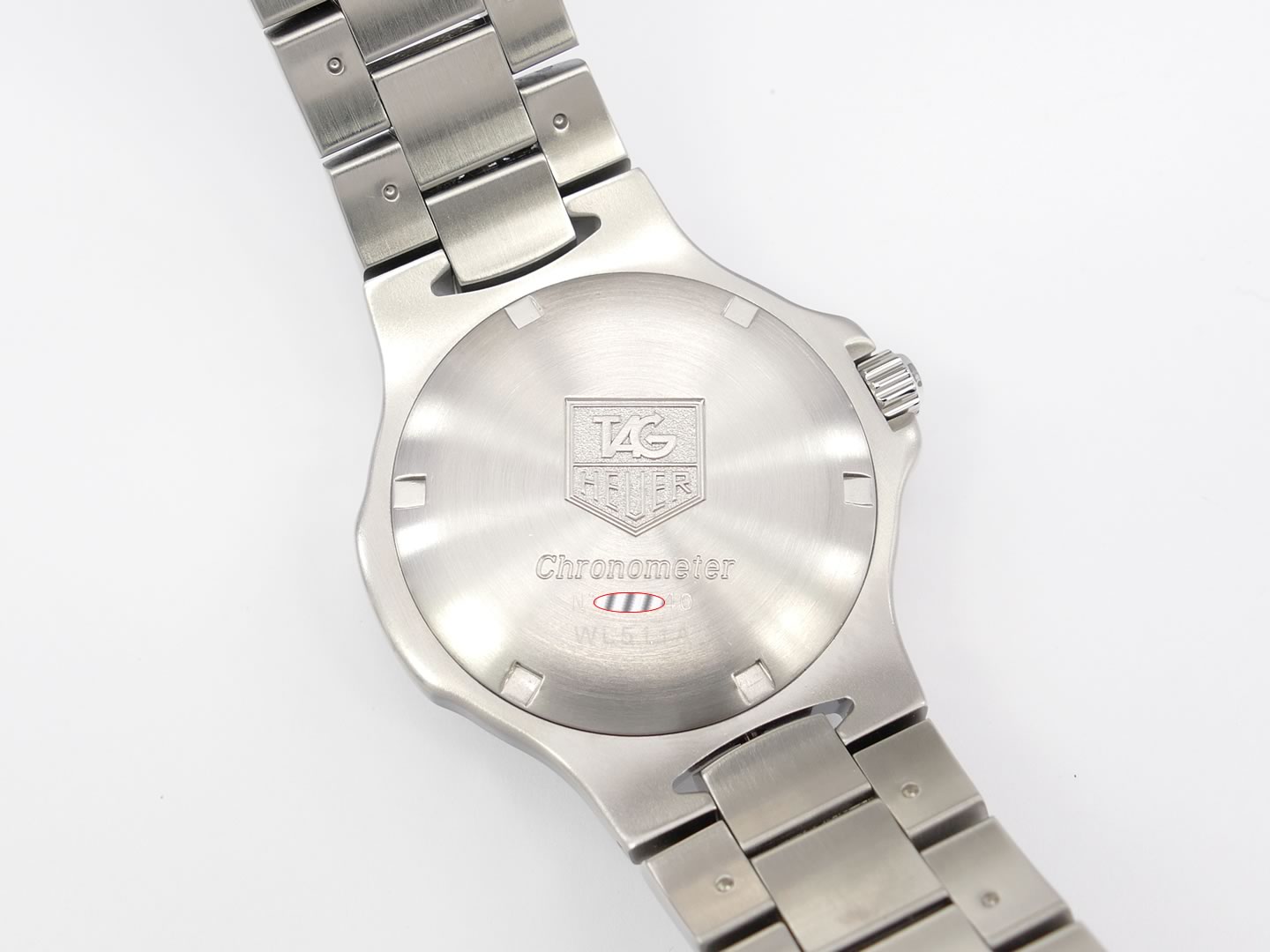 TAG Heuer Kirium Blue WL511A.BA0701 screw down case back