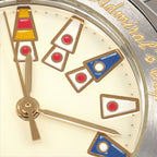 Corum Admiral's Cup 39.610.20 hour nautical penants close up