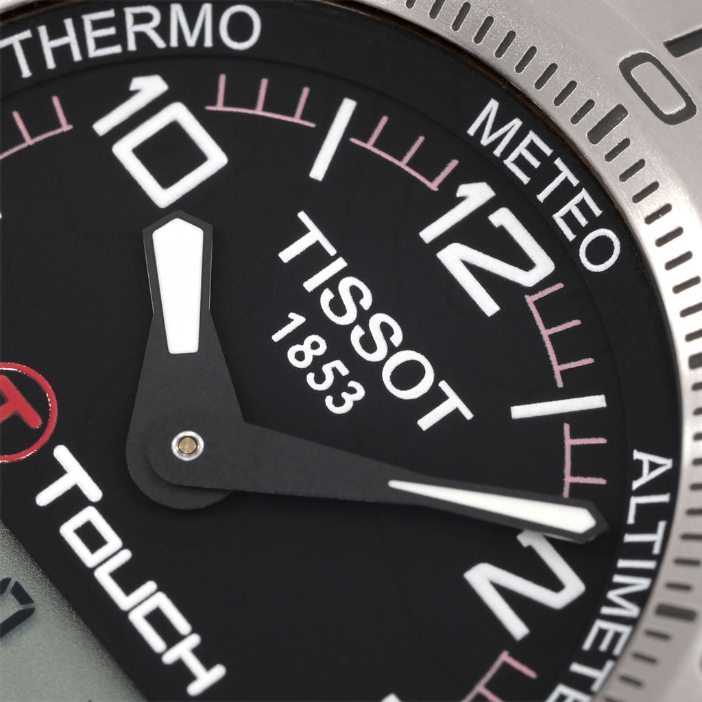 Tissot T-Touch Z253/353 logo close up