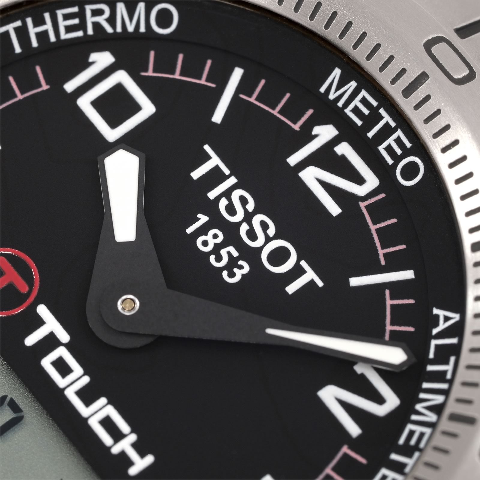 Tissot T-Touch Z253/353 logo close up