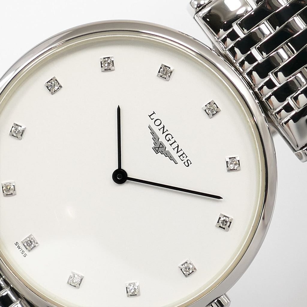 Longines La Grande Classique L4.709.4.17.6 logo close up
