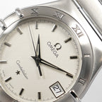 Omega Constellation 1512.30.00 logo close up