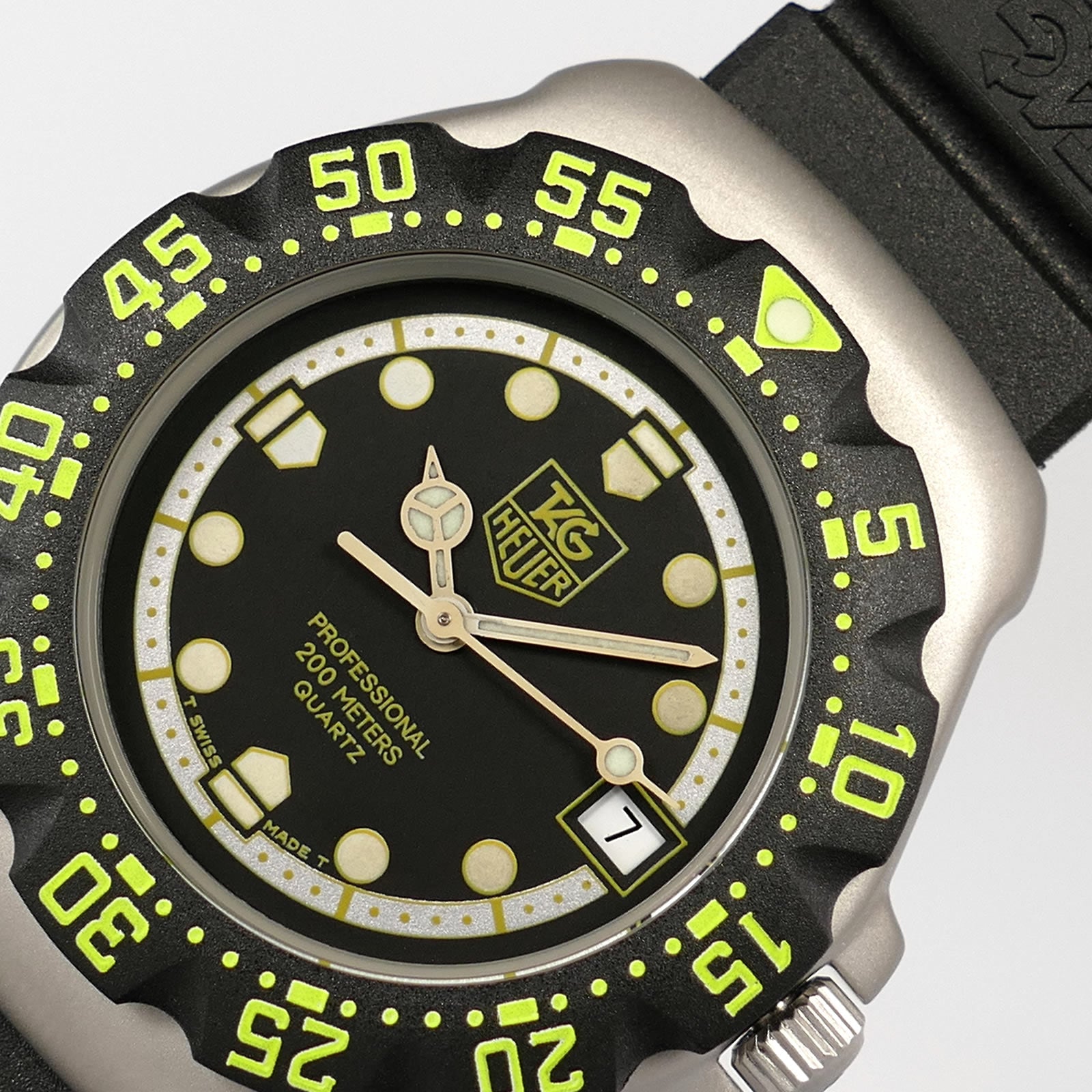 TAG Heuer Formula 1 376.513 Yellow Dial Accents