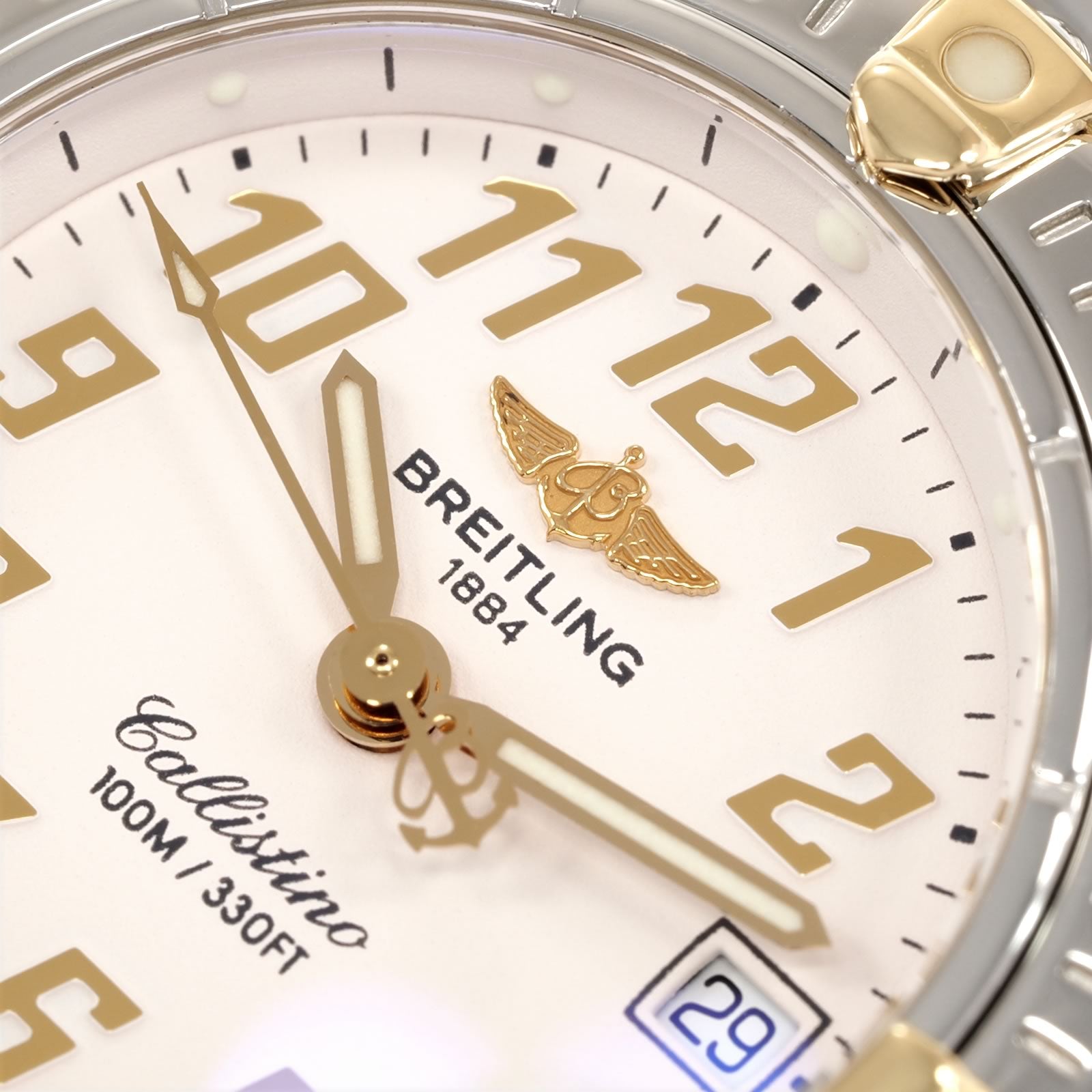 Breitling Callistino B52345 logo close up