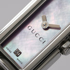 Gucci G-Line 109 logo close up