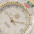 TAG Heuer 4000 695.713KA logo close up