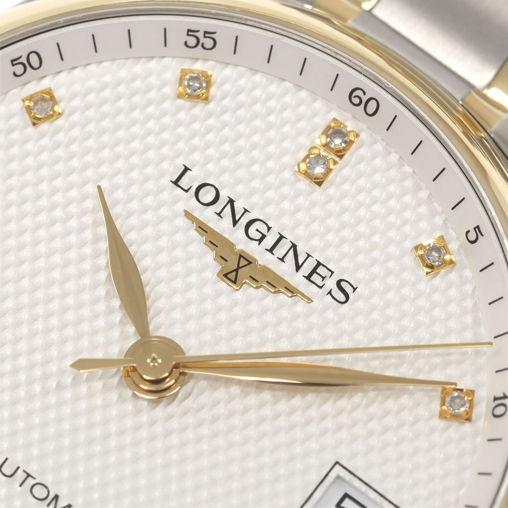 Longines Master Collection L2.518.5 logo close up
