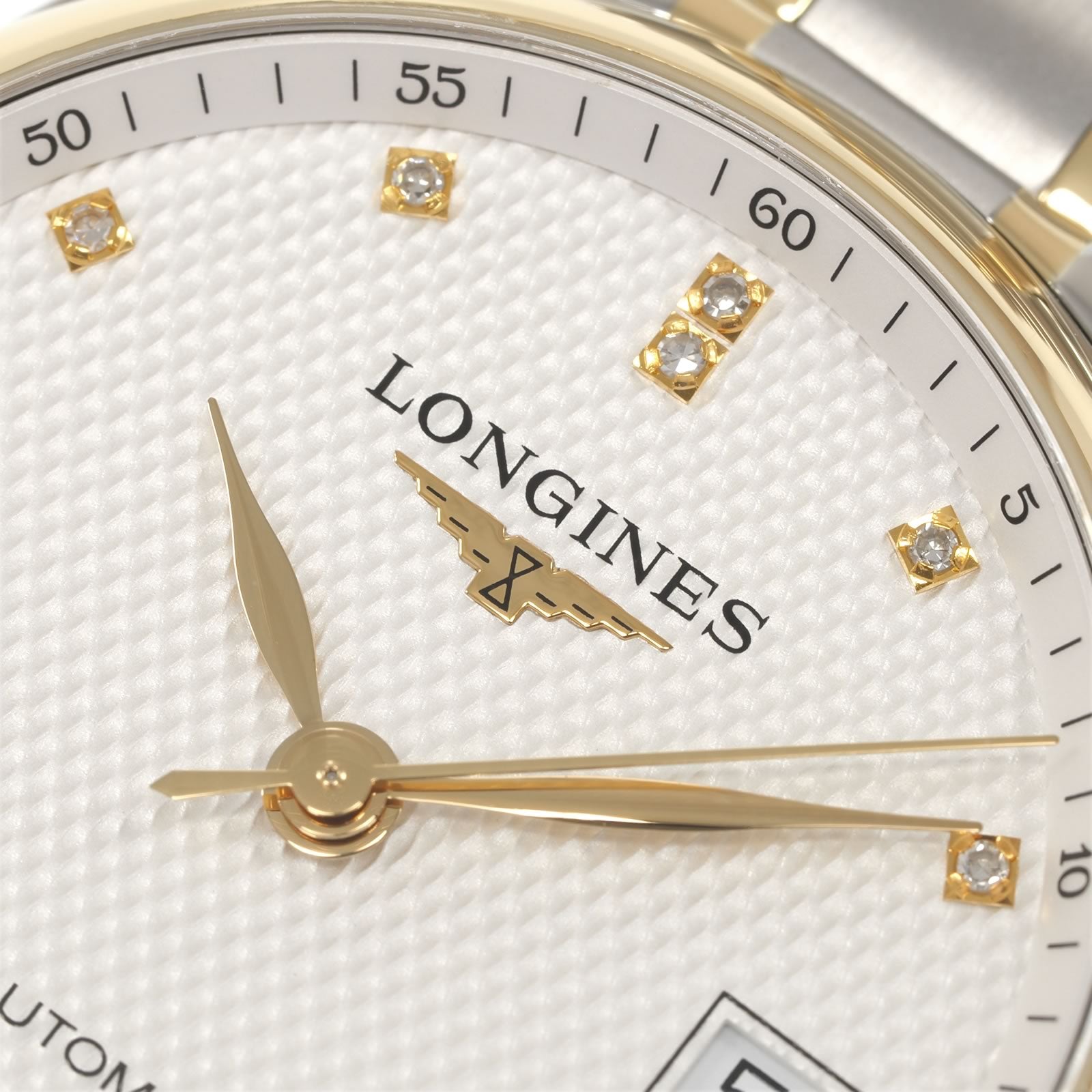 Longines Master Collection L2.518.5 logo close up