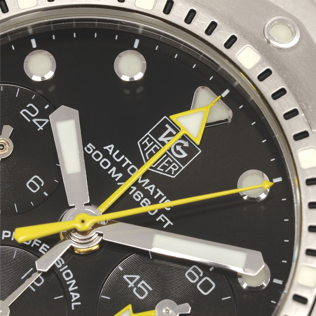 TAG Heuer Aquagraph CN211A logo close up
