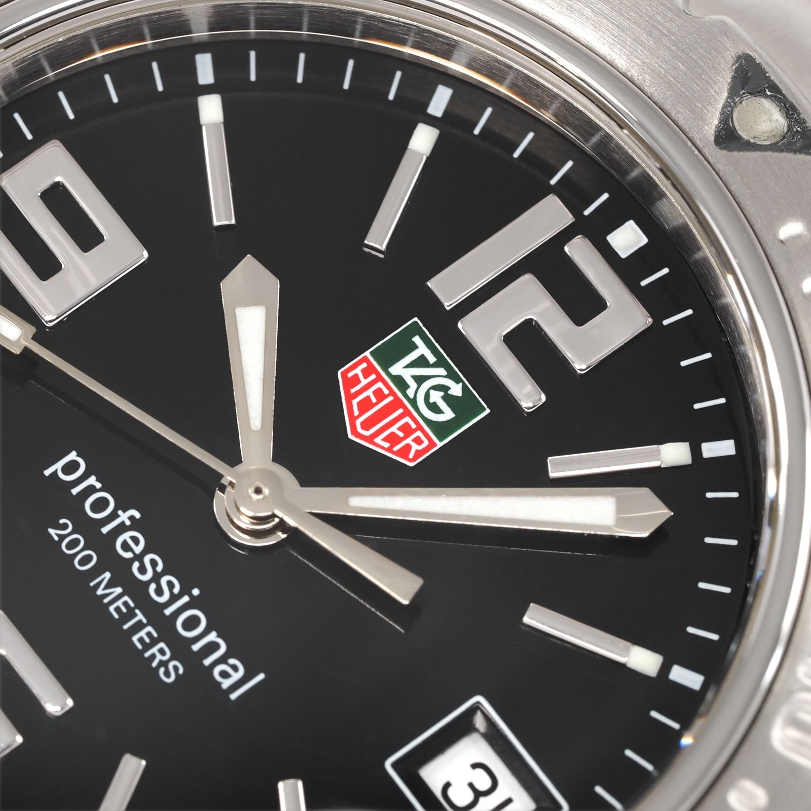 TAG Heuer Link WT1210 Arabic Black Dial with red and green TAG logo
