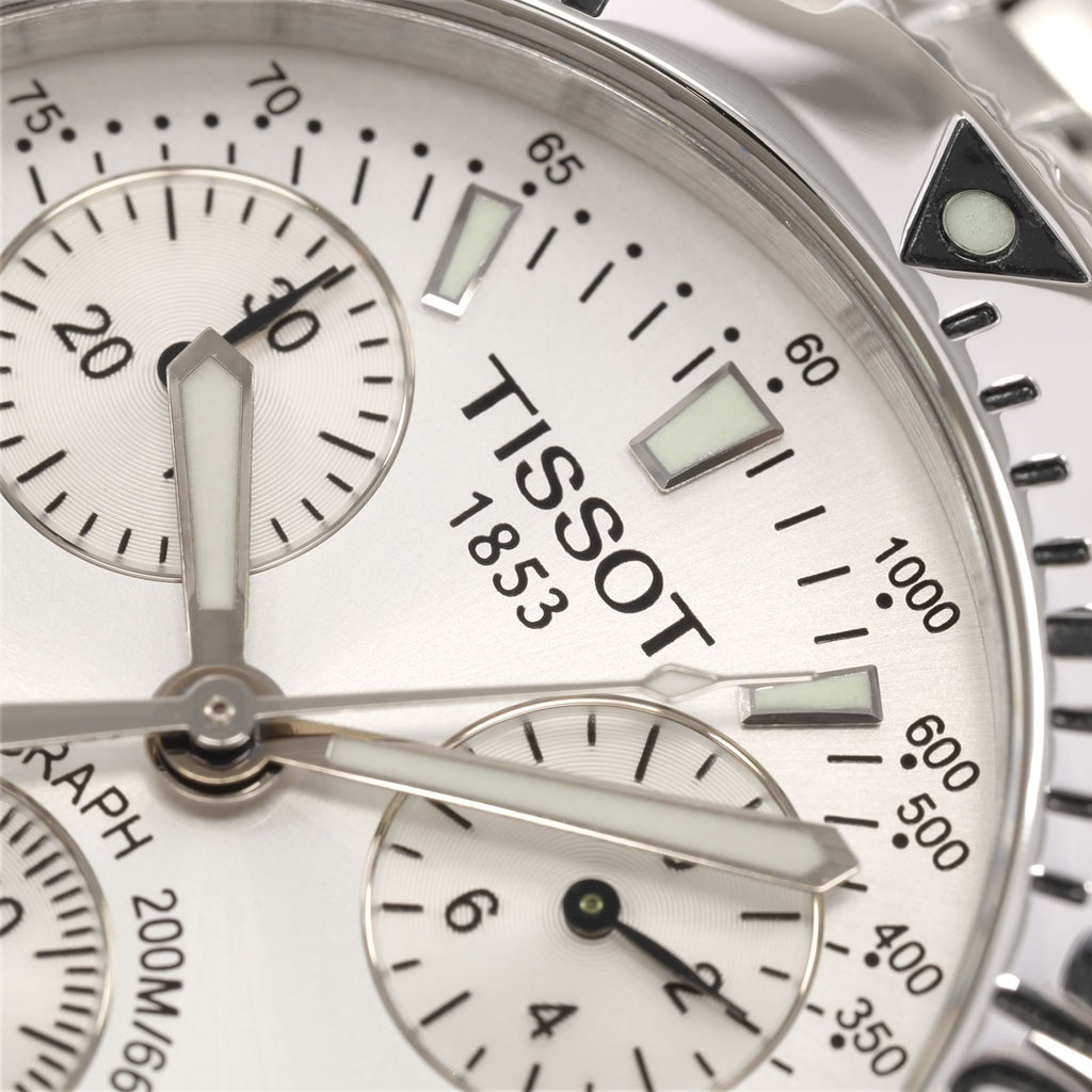 Tissot T-Sport PRS200 dial logo close up