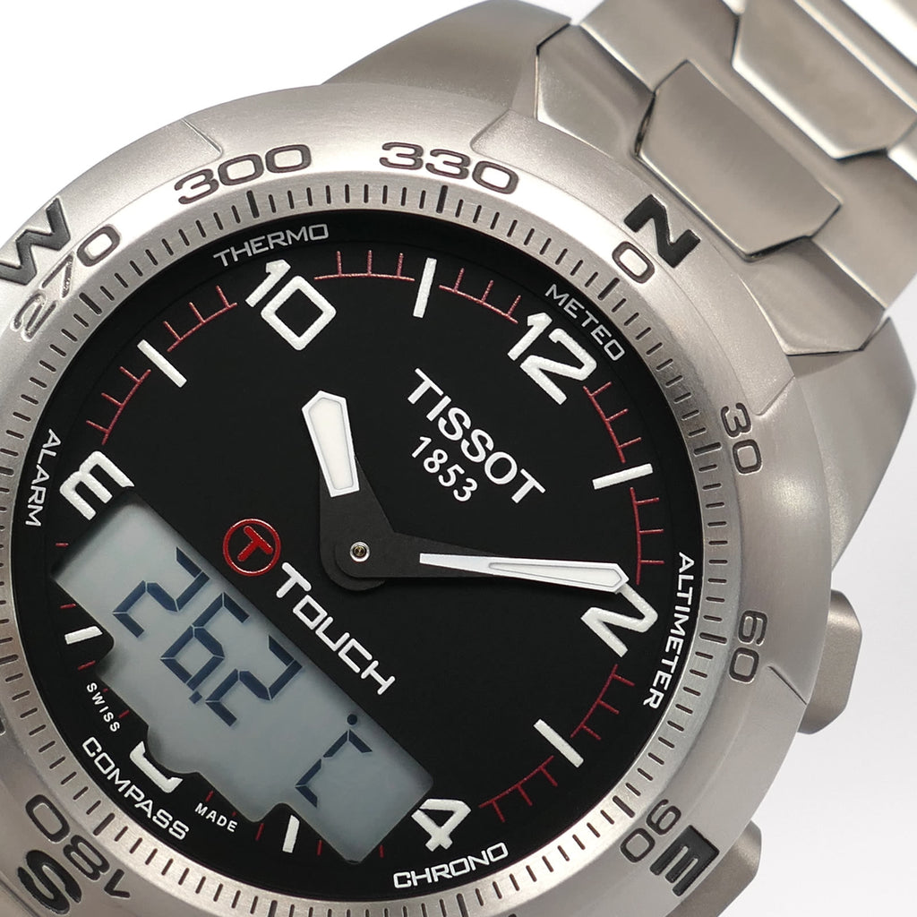 Tissot T-Touch II T047420A logo close up