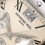 Raymond Weil Tango Chronograph 4881 logo close up