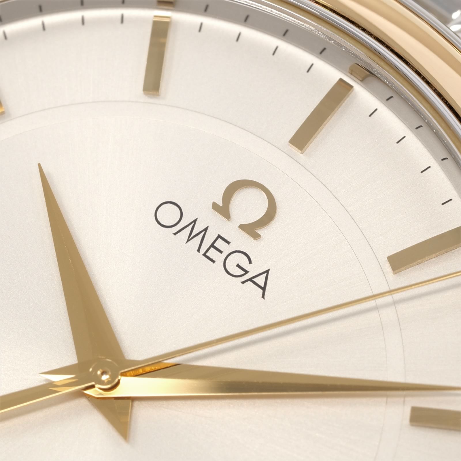 Omega De Ville Prestige 4310.31.00 logo close up