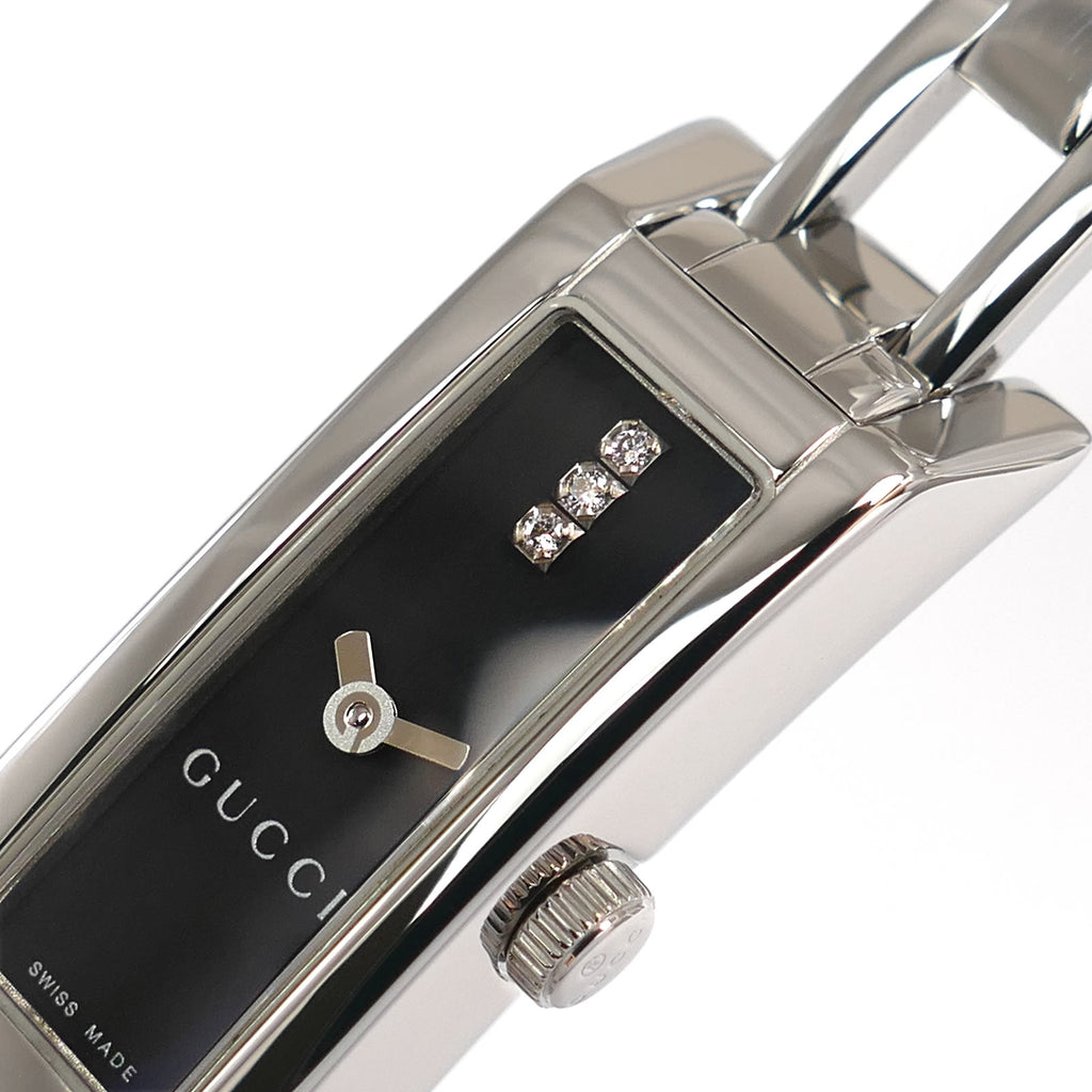 Gucci G-Link 110 3 Diamond Dial close up