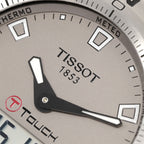 Tissot T-Touch II T047420A logo close up