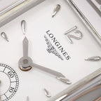 Longines DolceVita L5.155.4 logo close up