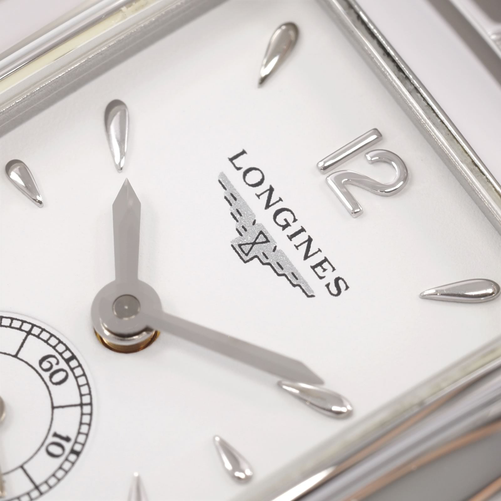 Longines DolceVita L5.155.4 logo close up