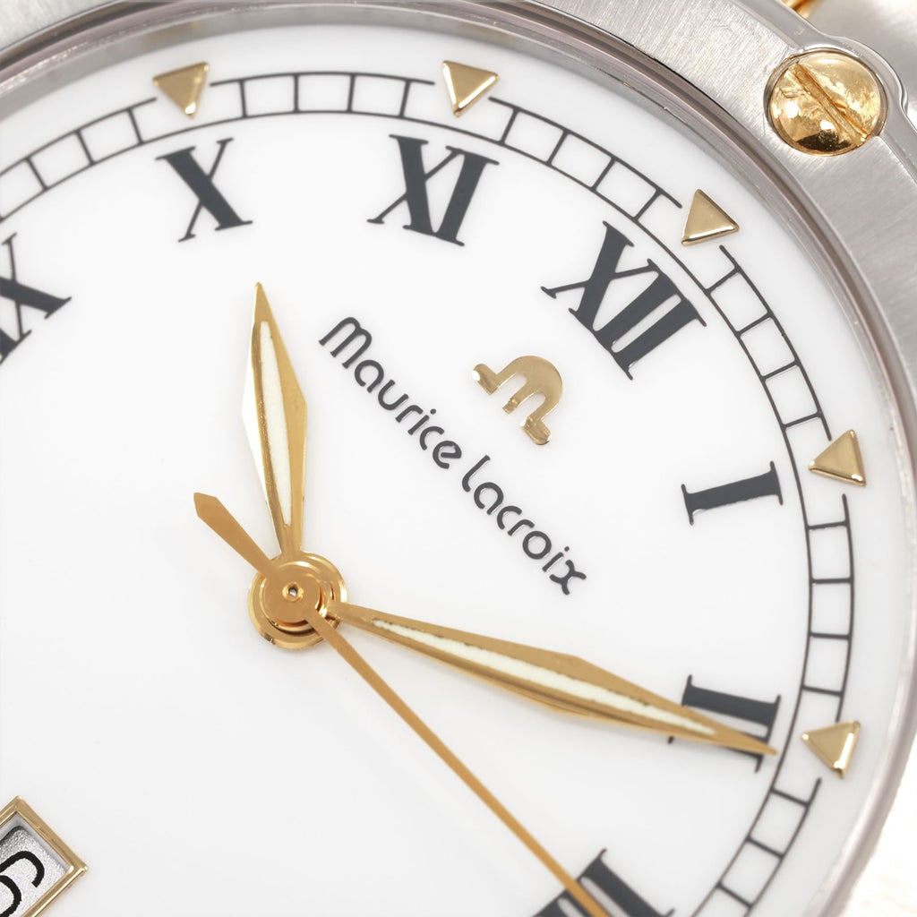 Maurice Lacroix Tiago 69709 logo close up
