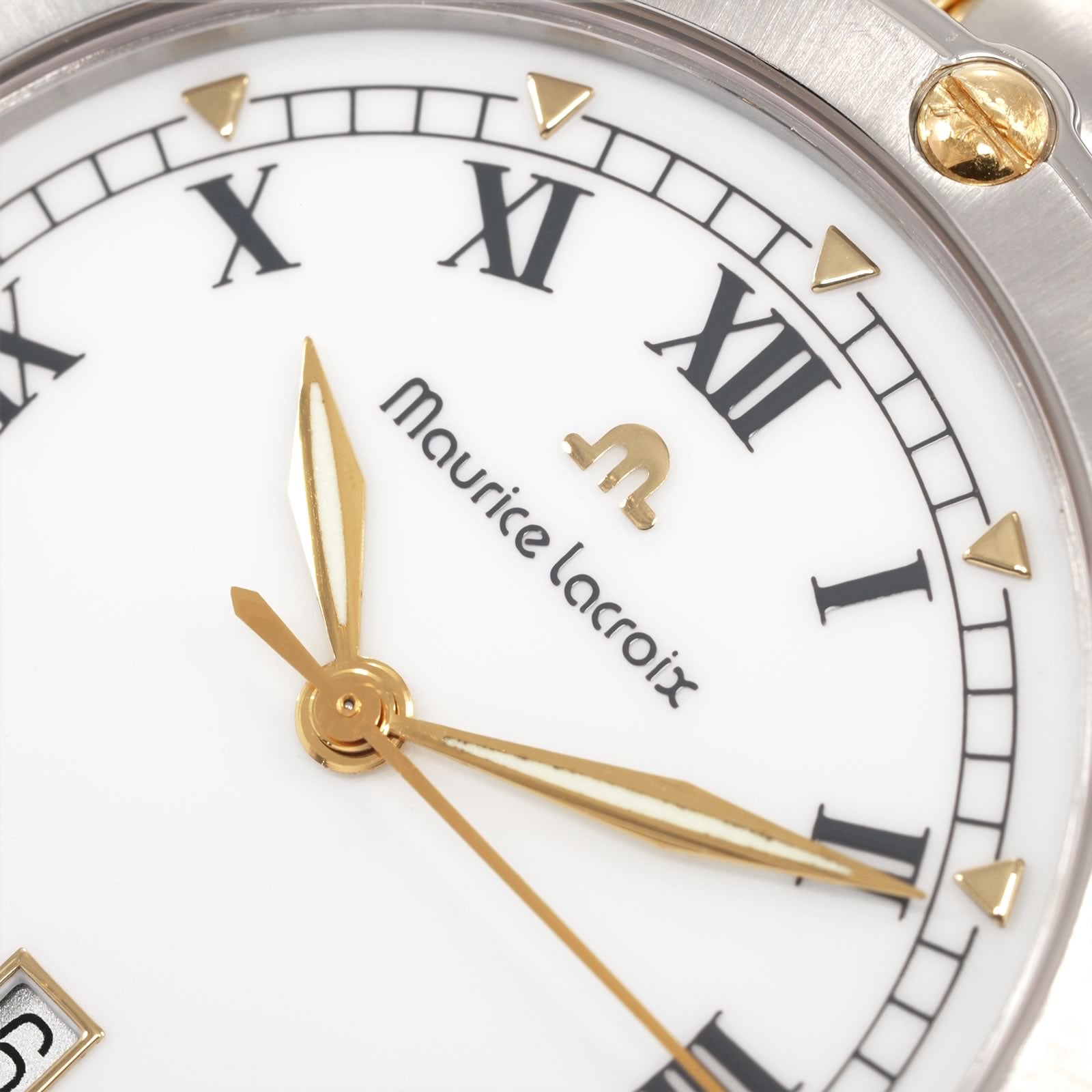 Maurice Lacroix Tiago 69709 logo close up
