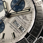 Breitling Superocean II A13340 logo close up
