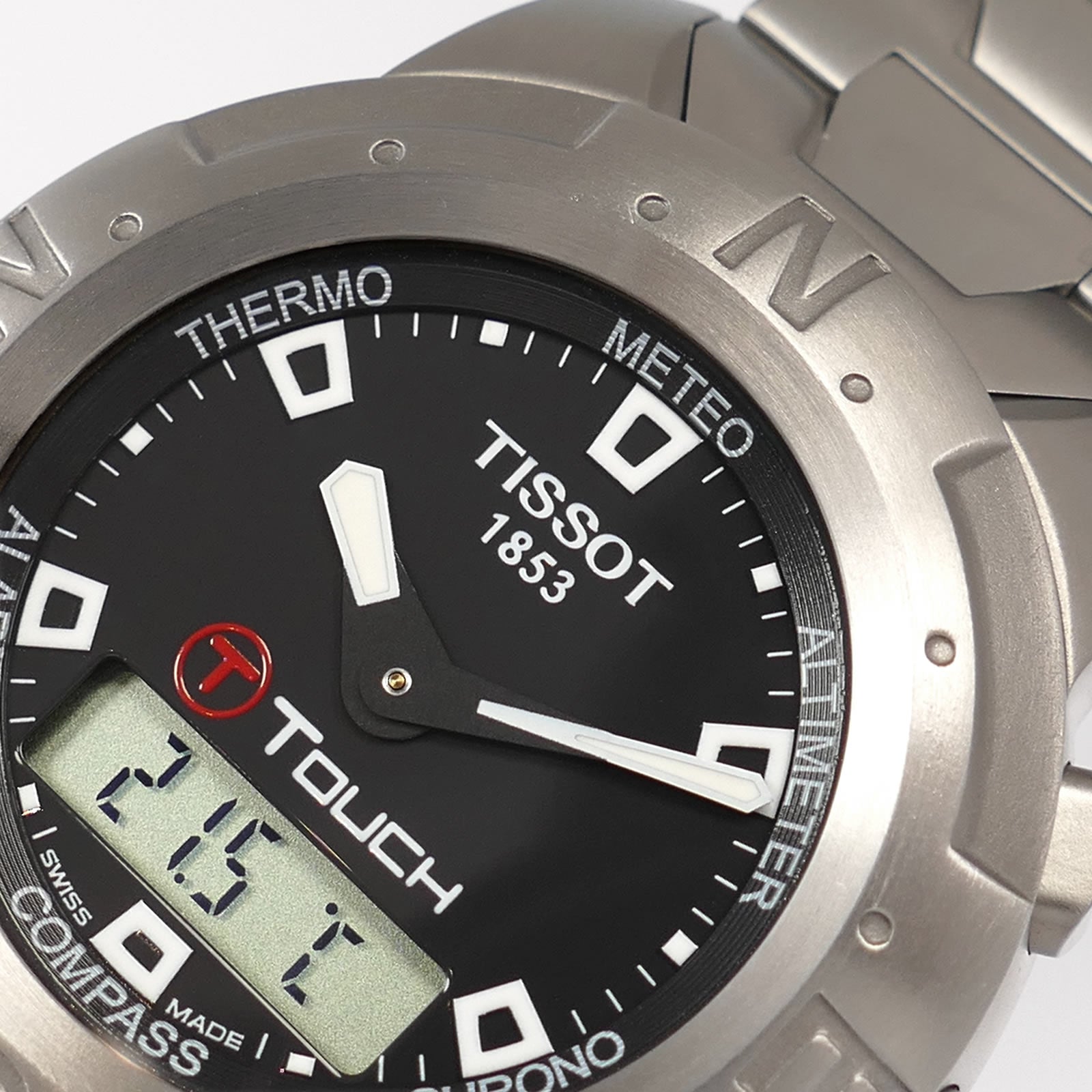 Tissot T-Touch Z252/352 logo close up